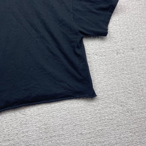 90s Style Ice Cube Graphic Crop Top T-Shirt Wom Sz M Black Distressed Hip Hop - Picture 11 of 12